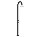 Doccia da Giardino in Alluminio Soffione I-switch Quadrato con Termometro LCD Sined Luna Alu Nero 