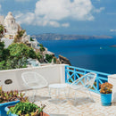 Set Tavolino e 2 Sedie da Giardino in Acciaio Kraus Michelangelo Bianco