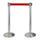 2 Gardinenstangen 3 Meter aus gebürstetem Edelstahl Ø36x101 cm Red Ribbon