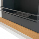 Camino a Bioetanolo da Pavimento 75x28x70 cm Stoccolma in Legno Bianco 
