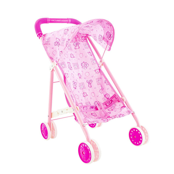 acquista Kinderwagen für Puppen mit rosa Bärenmuster