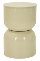 Tavolinetto Oyi Crema Ø31x46 cm in Metallo Crema      