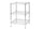 Regal aus verchromtem Stahl 3 Regale P60xH90 cm Tosini Serie 3X60
