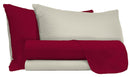 Set Lenzuola Sopra Sotto e Federe Doubleface Bordeaux\/Panna Varie Misure