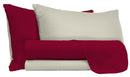 Set Lenzuola Sopra Sotto e Federe Doubleface Bordeaux\/Panna Varie Misure