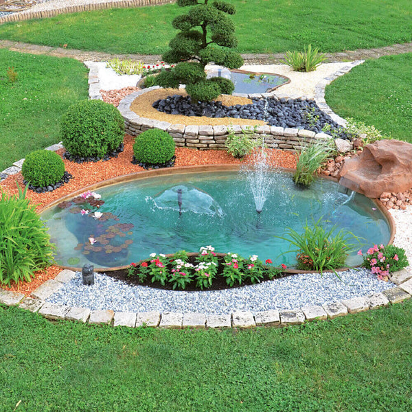 Künstlicher Gartenfelsenteich 350 x 225 x 60 cm 2400 Liter online