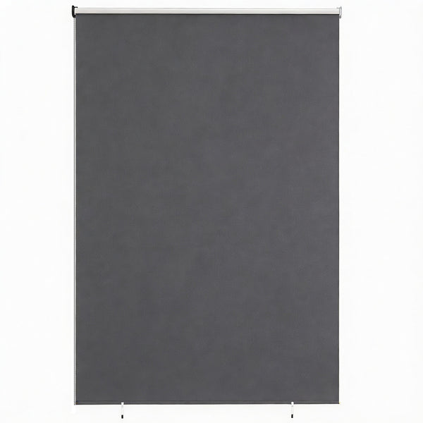 Tenda a Rullo Avvolgibile 240x160 cm in Poliestere Anti-UV con Catenella Grigio Scuro prezzo