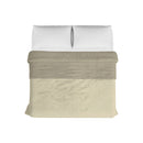 Trapuntino Estivo Double Face Effetto Water Washed in Poliestere Crema e Sabbia Varie Misure