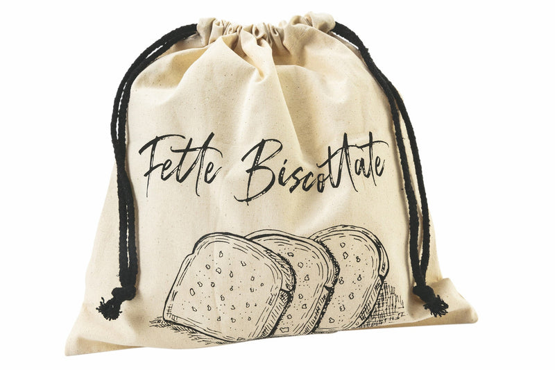 Sacchetto Fette Biscottate in Cotone 30x30 cm VdE Tivoli 1996