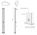 Doccia da Giardino Miscelatore Arkema Spring S Fascia Inox Cherry