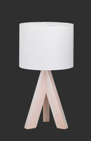 Lampada tavolo da Interno  E14 in Legno naturale Colore di Legno