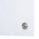 Lavagna Bianca da Parete in Vetro 90x60x0,4 cm con Pennarelli e Cancellino 