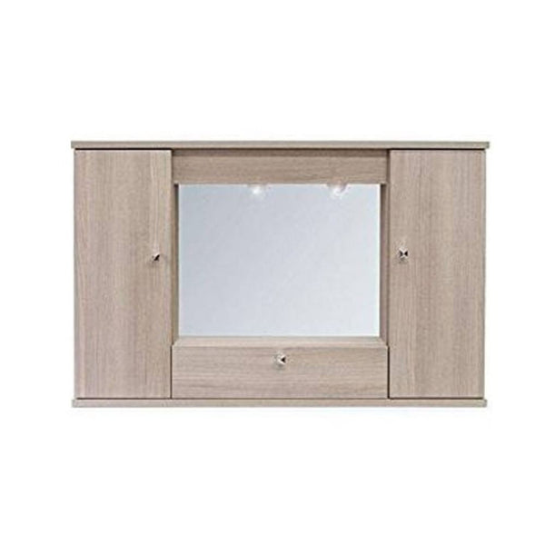 Specchiera mobile bagno pensile 2 ante e ribalta olmo online