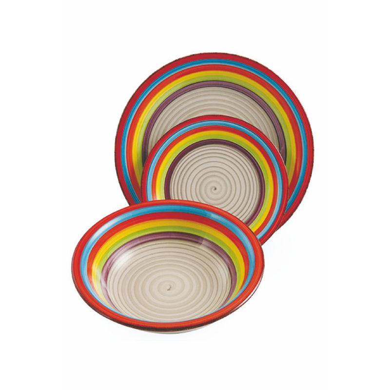 Servizio Piatti 18 Pezzi in Gres Villa d'Este Sombrero