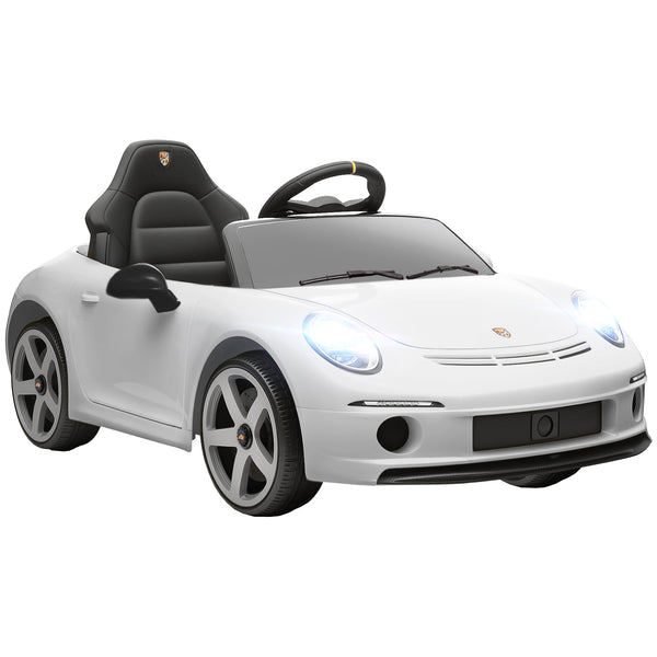 sconto Macchina per Bambini 3-5 Anni con Licenza Ufficiale RUF GT Telecomando Cintura di Sicurezza e Musica Bianco