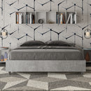 Letto Matrimoniale con Alzata Comoda Testata Bassa Nuamo Cemento Varie Misure