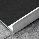 Rampa per Sedia a Rotelle 91x72x5 cm Portatile Pieghevole in Alluminio Capacità 270 kg Argento      