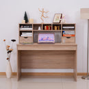 Scrivania Porta PC Design Classico con Cassetti in Legno Rovere 120x57x116 cm 