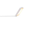 Lampada da Tavolo da Interno a LED in Metallo Bianco Opaco