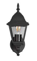 Applique da Esterno Attacco E27 in Alluminio Nero Opaco