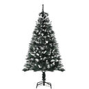 Albero di Natale Artificiale Innevato 150 cm 378 Rami con Bacche Verde