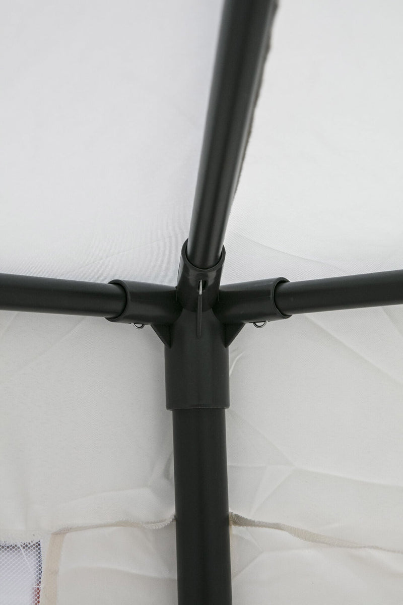 Gazebo da Giardino in Metallo 3x3m con Zanzariera Soriani Dakar Ecrù