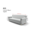 Copridivano Elasticizzato in Poliestere Iris Grigio Chiaro Varie Misure