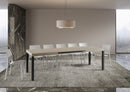  Tavolo Allungabile 160-420x90x77 cm Everyday Cashmere Gambe Antracite