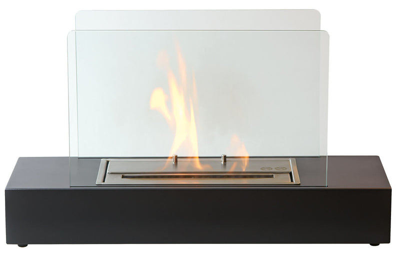 Camino a Bioetanolo da Tavolo 60x20x35 cm Karlsen Mantova Nero