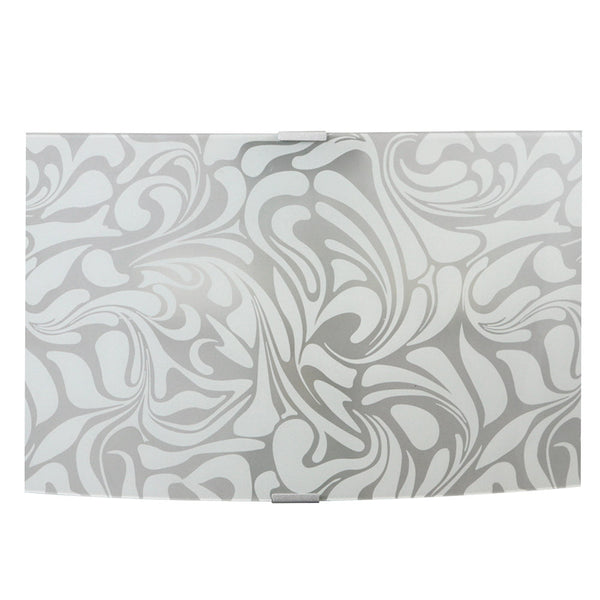 Wandleuchte 1xE27 Silber Rahmen Glasplatte Weiß E-Energy Corinna acquista