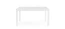 Tavolo Allungabile da Esterno 135-270x90x75h cm in Alluminio Cliv Bianco  