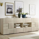 Madia Artica rovere samoa 2 ante e 4 cassetti