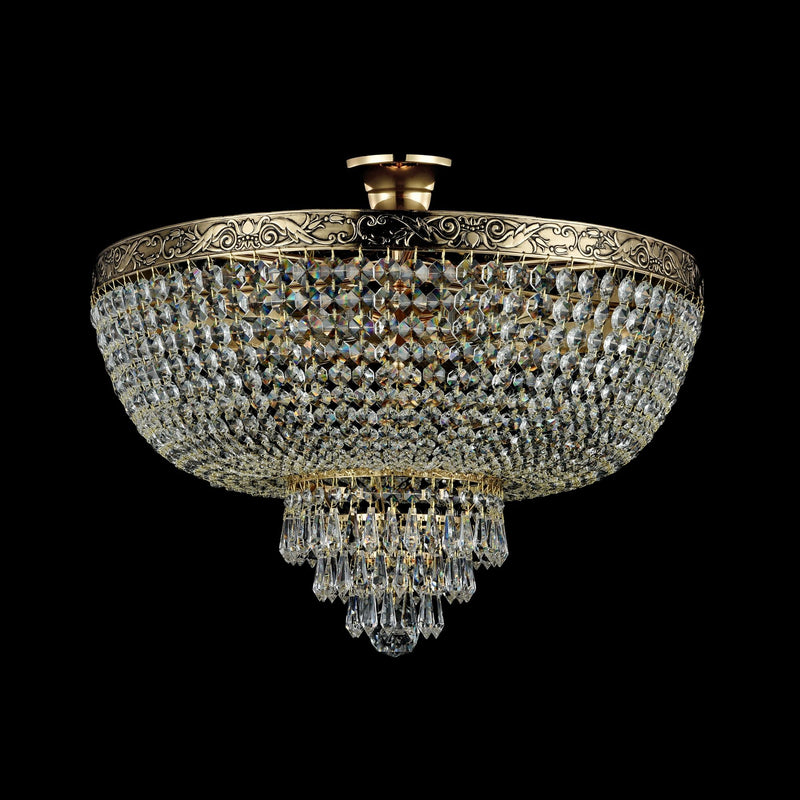 Lampadario Royal Classic in Metallo Palace Oro Antique