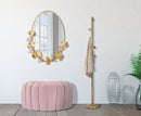 Puff Shell Rosa 80x54x42 cm in Legno Spugna e Poliestere Rosa