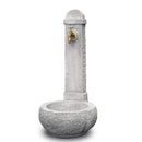 Fontana da Giardino Senza Rubinetto in Cemento Granulato di Marmo Catania Grigio