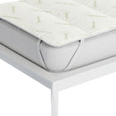 Topper Trapuntato Imbottito in Fibra di Canapa con Elastici Verde Chiaro Varie Misure