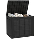 Baule Porta Attrezzi da Esterno 56x41x50 cm Impermeabile Nero   