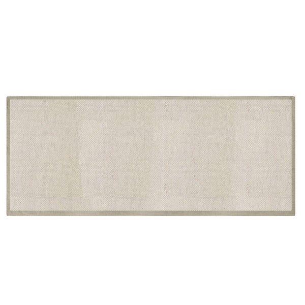 acquista Tappeto Bagno Design Trama Semplice 50x150 cm in Cotone Bianco