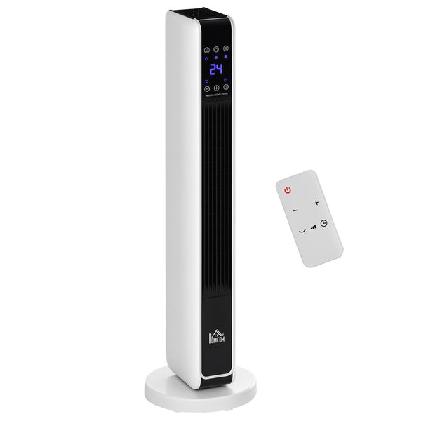 Riscaldatore Elettrico Ceramico 2200W con 3 Modalità Timer 8 Ore Telecomando Pannello LED Bianco sconto