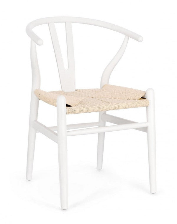 Sedia 49x42x78 cm Artas in Legno Bianco prezzo