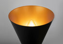 Lampada pendente Modern in Metallo Vesper Nero con Oro