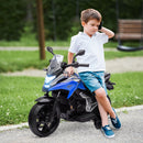 Moto Elettrica per Bambini 3-6 Anni Licenza Honda 12V Doppi Motori Rotelle Max 30 kg Blu      
