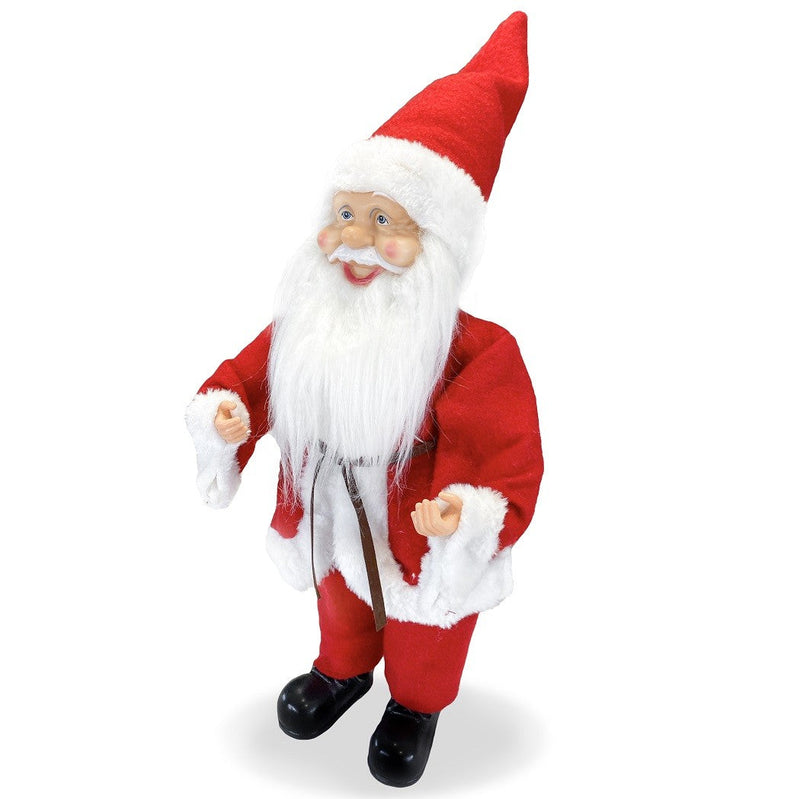 Pupazzo Babbo Natale H40 cm con Minilucciole Rosso