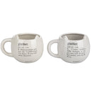 Set 2 tazze  in Ceramica VdE Tivoli 1996 Bianco