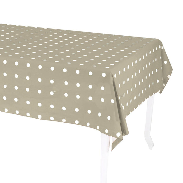 online Tovaglia Rettangolare 140x240 cm in Cotone 180 GSM Pop Pois Beige