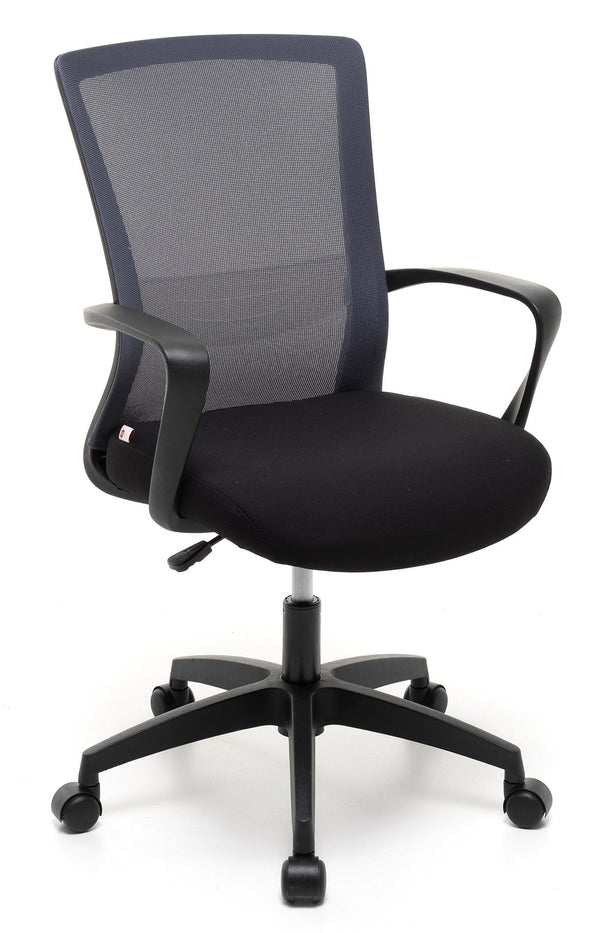 sconto Operativer Bürostuhl aus grauem Stoff