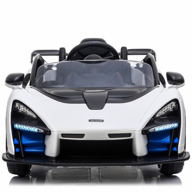 Macchina Elettrica per Bambini 12V con Licenza McLaren Senna Bianca