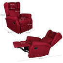 Poltrona Relax Manuale Reclinabile in Tessuto Vandi Blu
