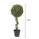 Bossolo Artificiale Sfera Altezza 90 cm Verde