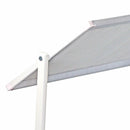 Lettino Prendisole da Giardino 181x60xH39 cm in alluminio bianco ghiaccio Bagnino